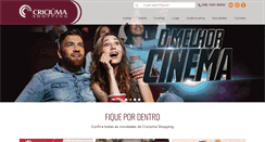 Desktop Screenshot of criciumashopping.com.br